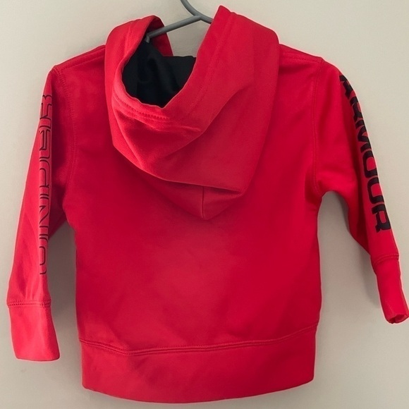 NWOT - Under Armour Red & Black Zip-Up Hoodie - 12 MOS - Picture 2 of 2